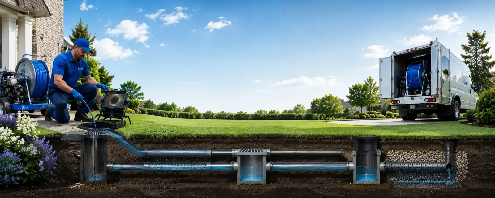 Outdoor drain cleaning information for Eleanor, WV